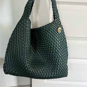 Petite Simone Dark Green Woven Women's Bag